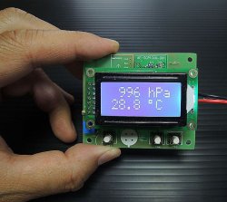 画像3: デジタルミニ気圧・高度計（完成品・温度計付・液晶表示）