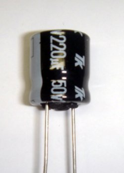 画像1: 電解コンデンサー　50V 220uF
