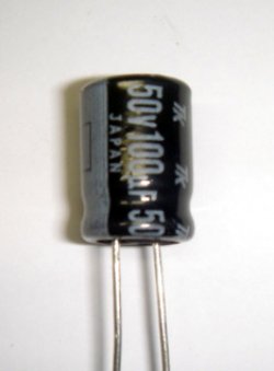 画像1: 電解コンデンサー　50V 100uF