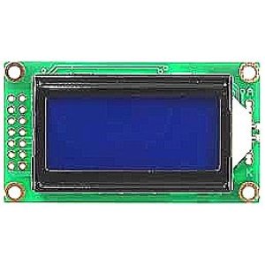 画像: LCD8文字×2行白色抜き文字表示