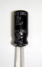 画像: 電解コンデンサー　16V 33uF