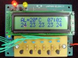 画像: LCD温度計 5CHタイプ　キット