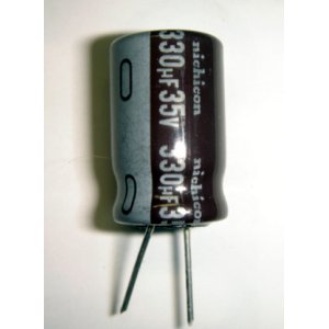 画像: 電解コンデンサー　35V 330uF