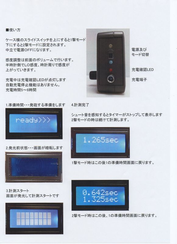 ファストドロウタイマ「瞬撃タイマー」[ジャパンエレキット] ファストドロウタイマー 「瞬撃タイマー」 : ジャパンエレキット