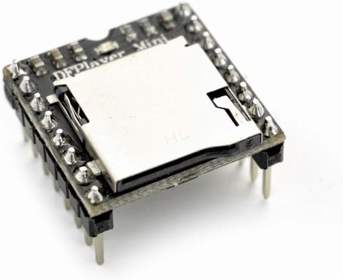 画像1: DFPlayer Mini MP3音声再生モジュール (microSD対応/アンプ内蔵)