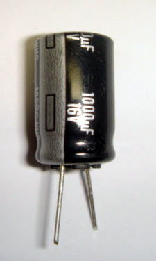画像1: 電解コンデンサー　16V 1000uF