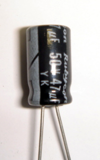 画像1: 電解コンデンサー　50V 47uF
